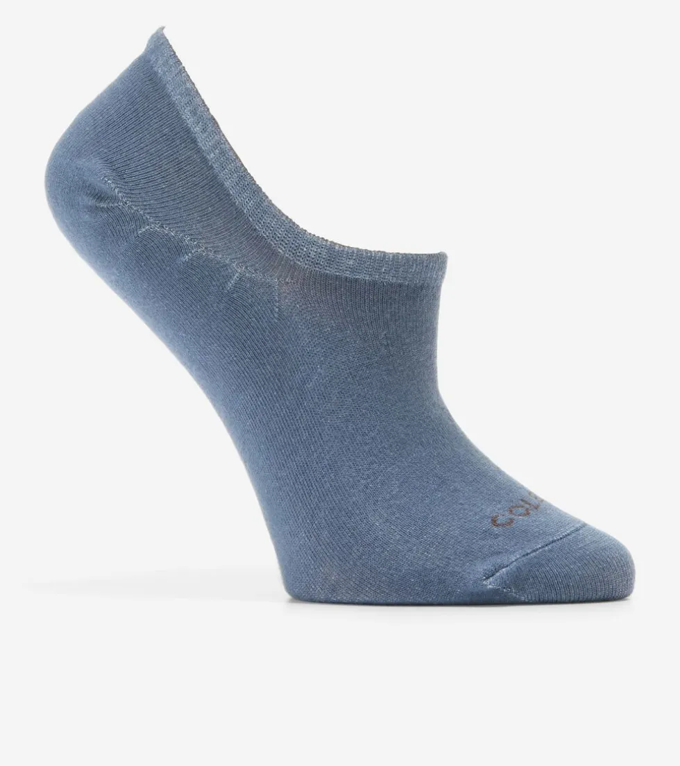 Cole Haan Socks*3 Pack Solid Sneaker Liner Socks VintageIndigo
