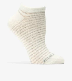 Cole Haan Socks*3 Pack Textured Stripe Supersoft Low Cut Socks MauveAssorted