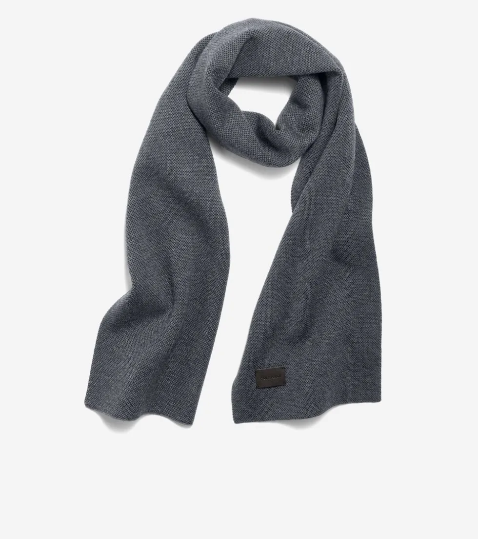 Cole Haan Hats, Gloves, & Scarves|Hats, Gloves, & Scarves*Birdseye Knit Scarf CaviarGray