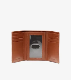 Cole Haan Wallets*Boxshine Trifold Wallet Cognac