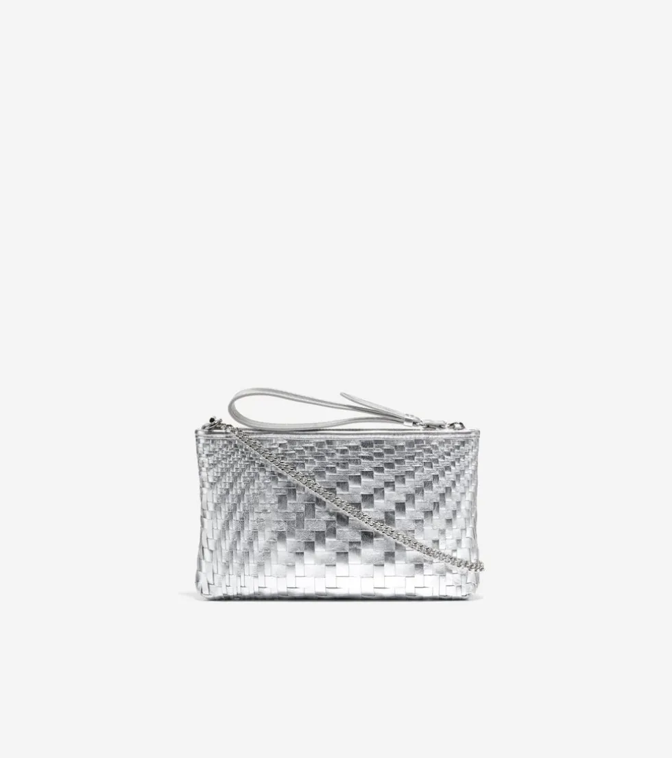 Cole Haan Wallets & Wristlets*Essential Woven Pouch SilverWoven