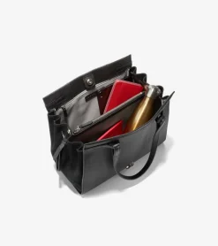 Cole Haan Shoulder Bags*Grand Ambition Side-Cinch Satchel Black