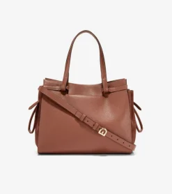 Cole Haan Shoulder Bags*Grand Ambition Side-Cinch Satchel DarkSequoia