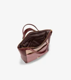 Cole Haan Backpacks*Grand Ambition Small Convertible Luxe Backpack PorcelainPink-Bloodstone
