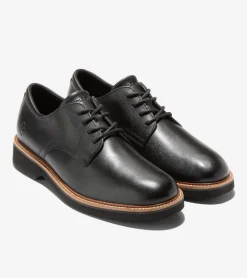 Cole Haan Dress Shoes|Oxfords*Men's American Classics Montrose Plain Toe Oxfords Black-DarkChocolate