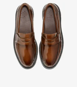 Cole Haan Extended Sizes & Widths|Loafers & Drivers*Men's American Classics Penny Loafers DarkChocolateBrush-Off-Black
