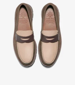 Cole Haan Loafers & Drivers*Men's American Classics Penny Loafer DeepOlive-DarkChocolate