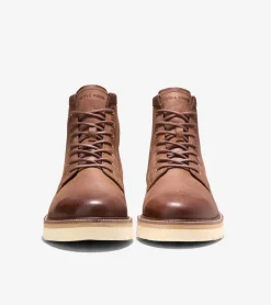 Cole Haan Extended Sizes & Widths|Boots*Men's American Classics Plain Toe Waterproof Boots BritishTan-AlabasterGleam