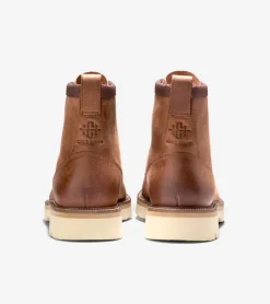 Cole Haan Extended Sizes & Widths|Boots*Men's American Classics Plain Toe Waterproof Boots BritishTan-AlabasterGleam