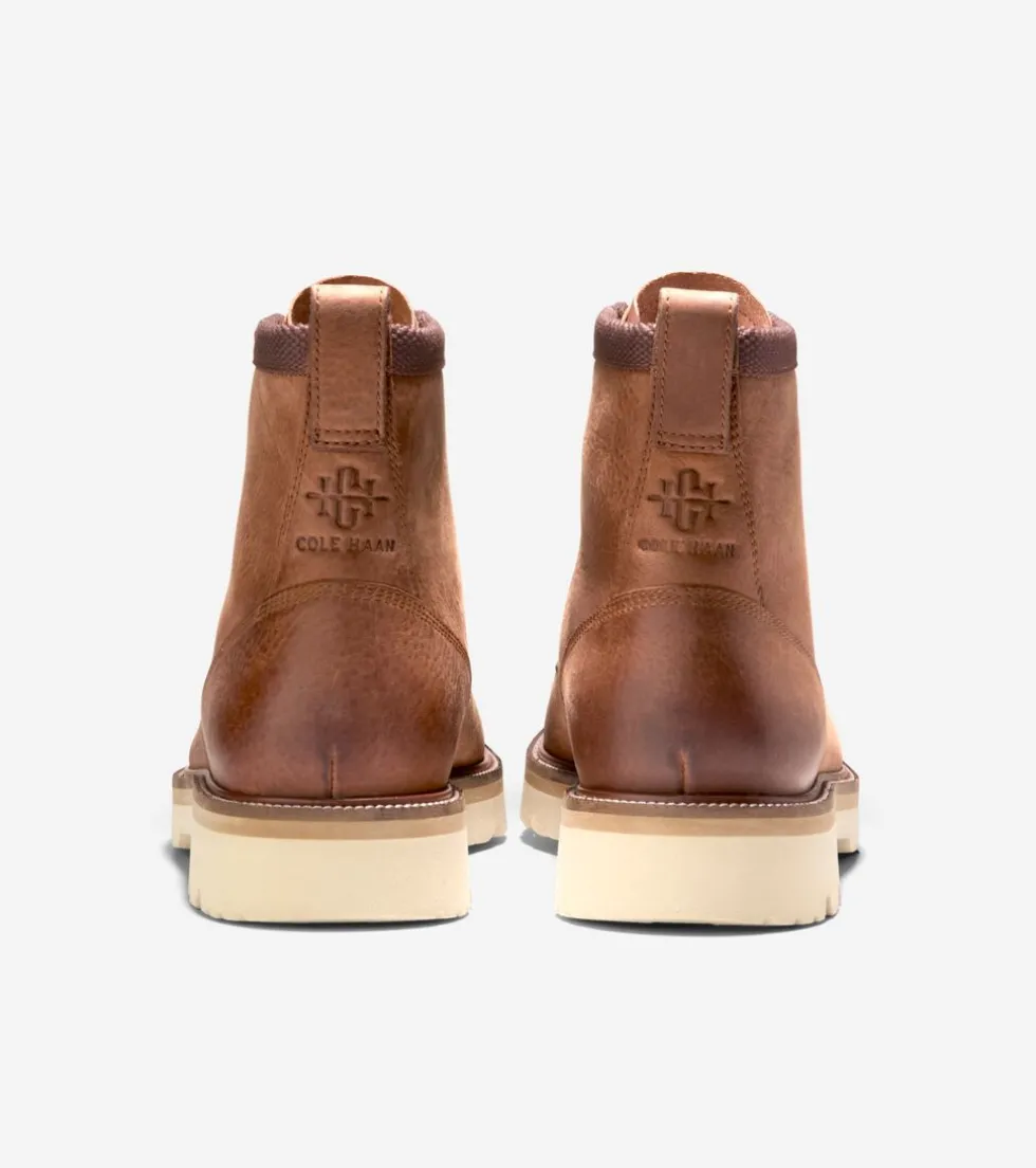 Cole Haan Extended Sizes & Widths|Boots*Men's American Classics Plain Toe Waterproof Boots BritishTan-AlabasterGleam