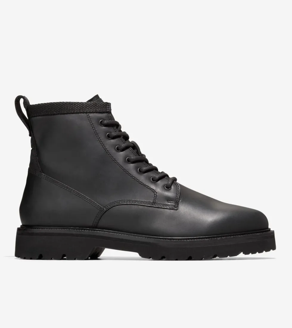 Cole Haan Extended Sizes & Widths|Boots*Men's American Classics Waterproof Plain Toe Boots Black