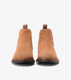Cole Haan Dress Shoes|Boots*Men's Berkshire Lug Water-Resistant Chelsea Boots BritishTanSuede-Natural