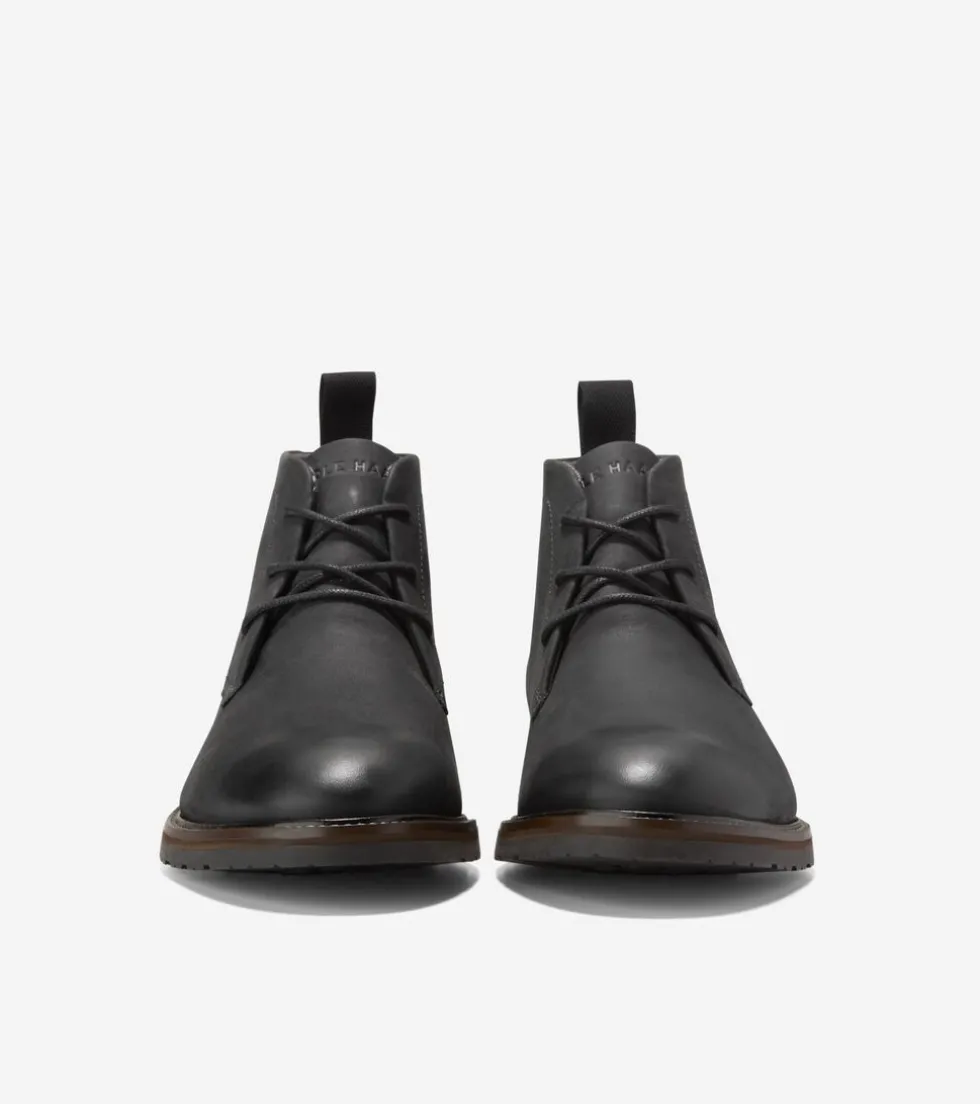 Cole Haan Dress Shoes|Boots*Men's Berkshire Lug Water-Resistant Chukka Boots WaxyBlack-Truffle