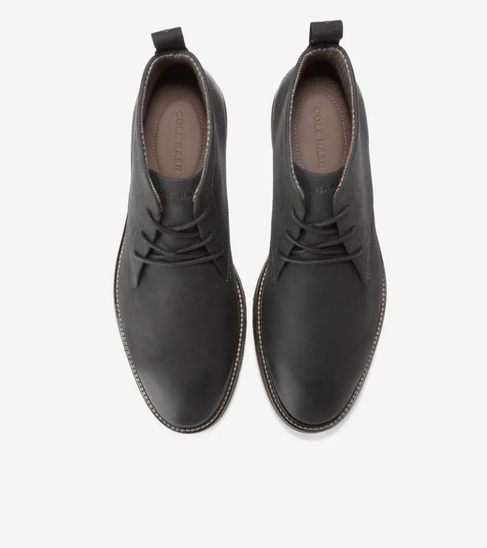 Cole Haan Dress Shoes|Boots*Men's Berkshire Lug Water-Resistant Chukka Boots WaxyBlack-Truffle