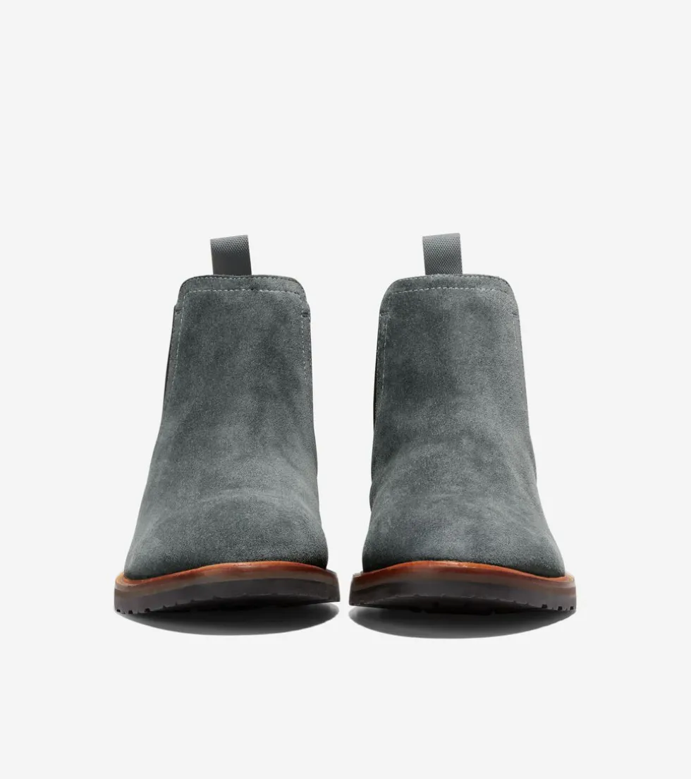 Cole Haan Dress Shoes|Boots*Men's Berkshire Lug Water-Resistant Chelsea Boots TurbulenceSuede-Natural