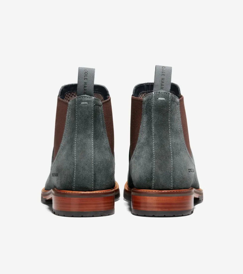 Cole Haan Dress Shoes|Boots*Men's Berkshire Lug Water-Resistant Chelsea Boots TurbulenceSuede-Natural