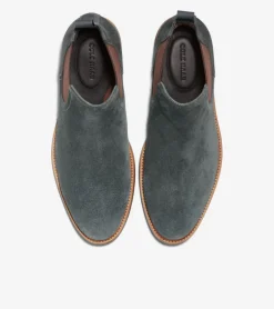 Cole Haan Dress Shoes|Boots*Men's Berkshire Lug Water-Resistant Chelsea Boots TurbulenceSuede-Natural