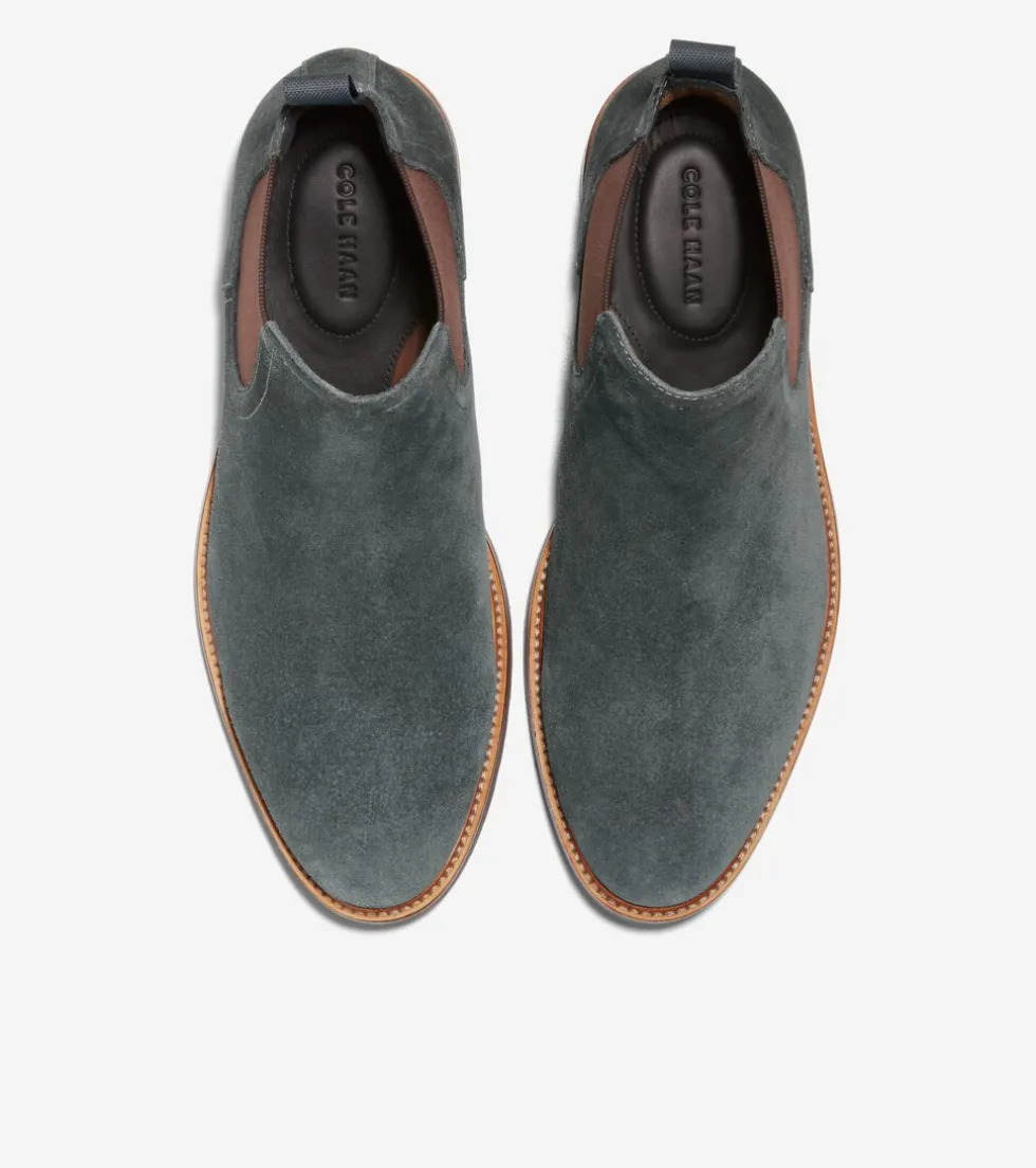 Cole Haan Dress Shoes|Boots*Men's Berkshire Lug Water-Resistant Chelsea Boots TurbulenceSuede-Natural