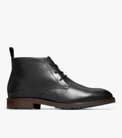 Cole Haan Dress Shoes|Boots*Men's Berkshire Lug Water-Resistant Chukka Boots Black-Truffle