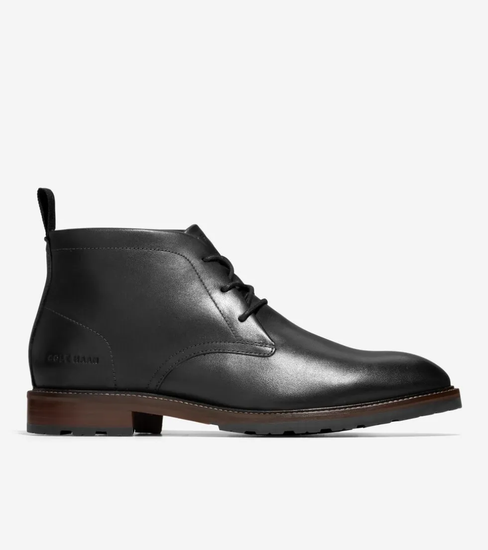 Cole Haan Dress Shoes|Boots*Men's Berkshire Lug Water-Resistant Chukka Boots Black-Truffle