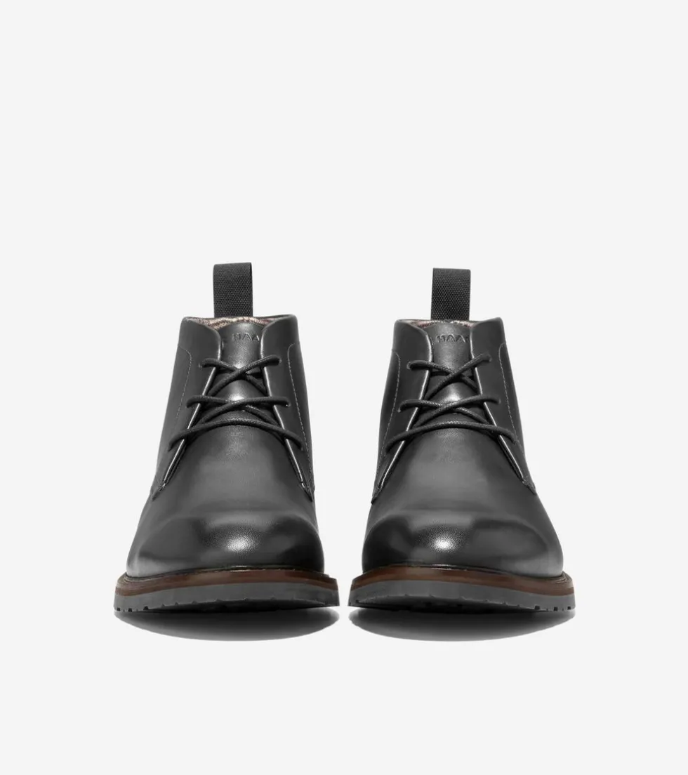 Cole Haan Dress Shoes|Boots*Men's Berkshire Lug Water-Resistant Chukka Boots Black-Truffle