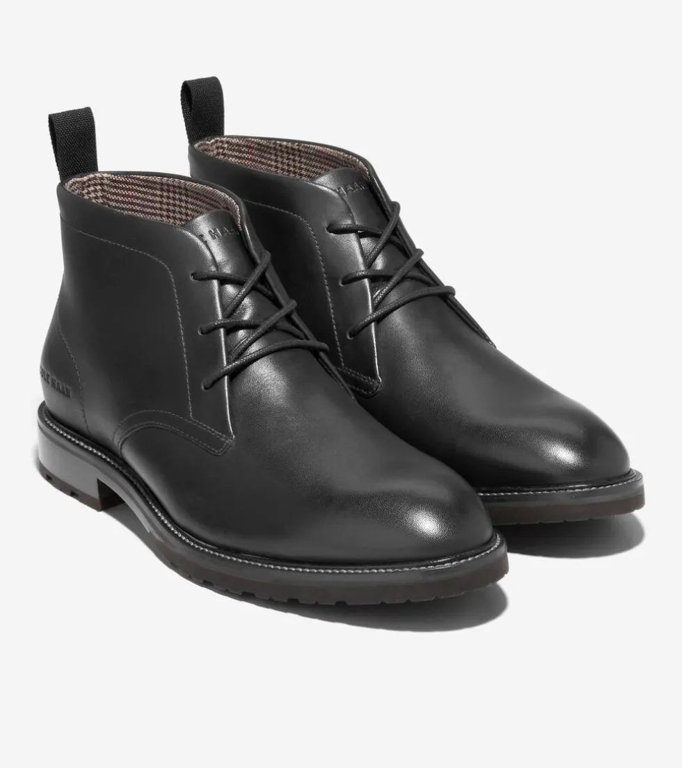 Cole Haan Dress Shoes|Boots*Men's Berkshire Lug Water-Resistant Chukka Boots Black-Truffle