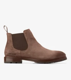 Cole Haan Dress Shoes|Boots*Men's Berkshire Lug Water-Resistant Chelsea Boots DarkNatural