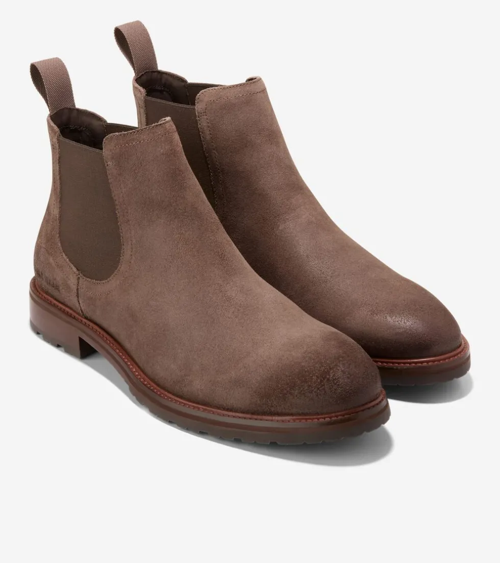 Cole Haan Dress Shoes|Boots*Men's Berkshire Lug Water-Resistant Chelsea Boots DarkNatural