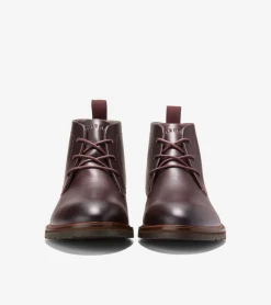 Cole Haan Dress Shoes|Boots*Men's Berkshire Lug Water-Resistant Chukka Boots Bloodstone-DarkNatural
