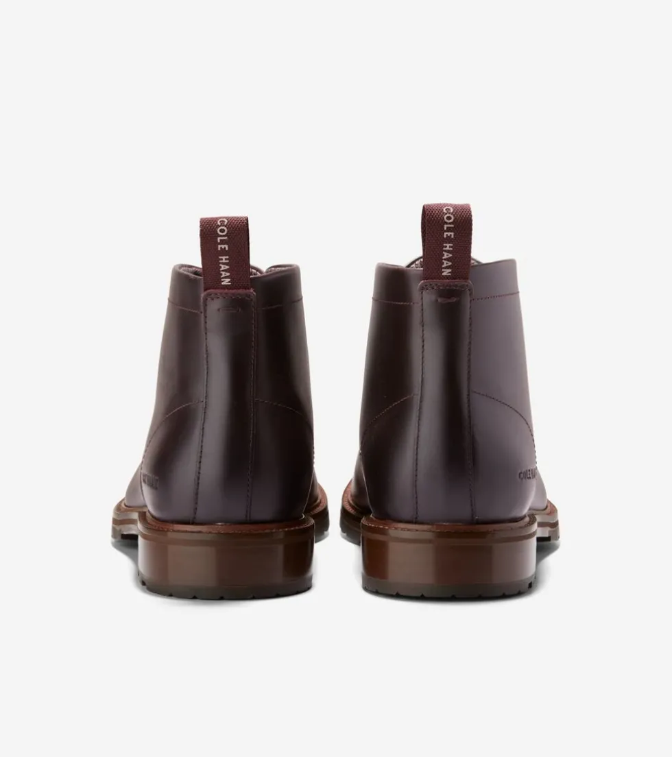 Cole Haan Dress Shoes|Boots*Men's Berkshire Lug Water-Resistant Chukka Boots Bloodstone-DarkNatural