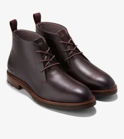 Cole Haan Dress Shoes|Boots*Men's Berkshire Lug Water-Resistant Chukka Boots Bloodstone-DarkNatural