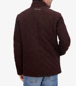 Cole Haan Quilted Jackets|Outerwear*Men's Diamond-Quilted Corduroy Jacket Chocolate