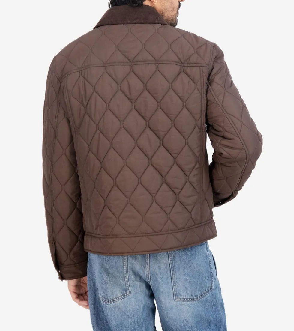 Cole Haan Quilted Jackets|Outerwear*Men's Diamond-Quilted Short Jacket Brown