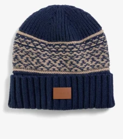 Cole Haan Hats, Gloves, & Scarves|Hats, Gloves, & Scarves*Men's Fair Isle Beanie NavyBlazer