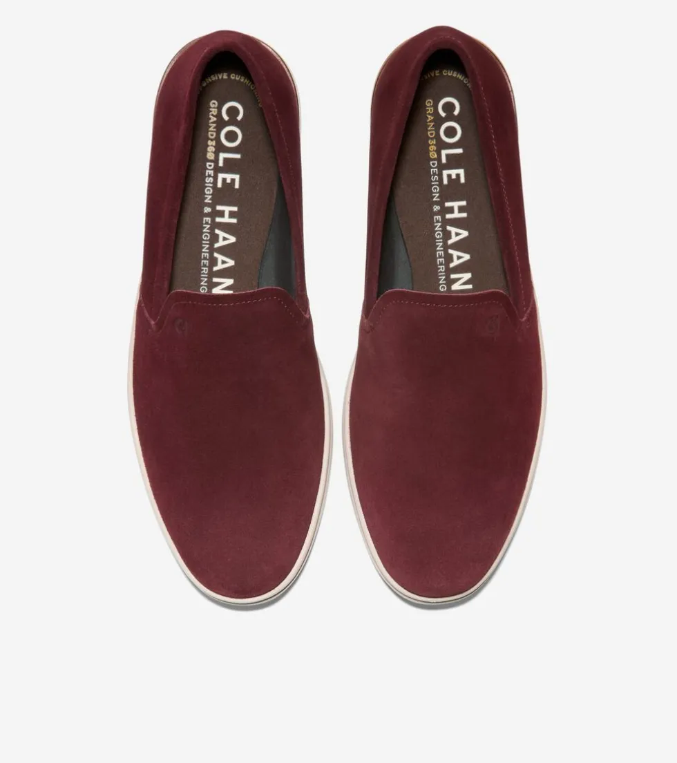 Cole Haan Loafers & Drivers*Men's Grand Ambition Slip-On Loafers Bloodstone-OxfordTan