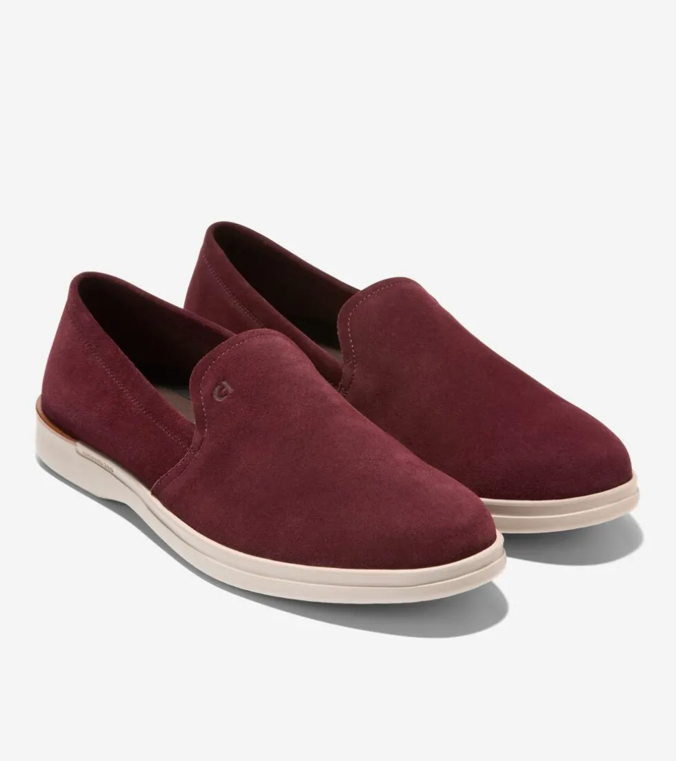 Cole Haan Loafers & Drivers*Men's Grand Ambition Slip-On Loafers Bloodstone-OxfordTan