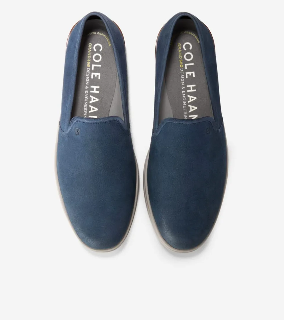 Cole Haan Loafers & Drivers*Men's Grand Ambition Slip-On Loafers Blueberry-OxfordTan