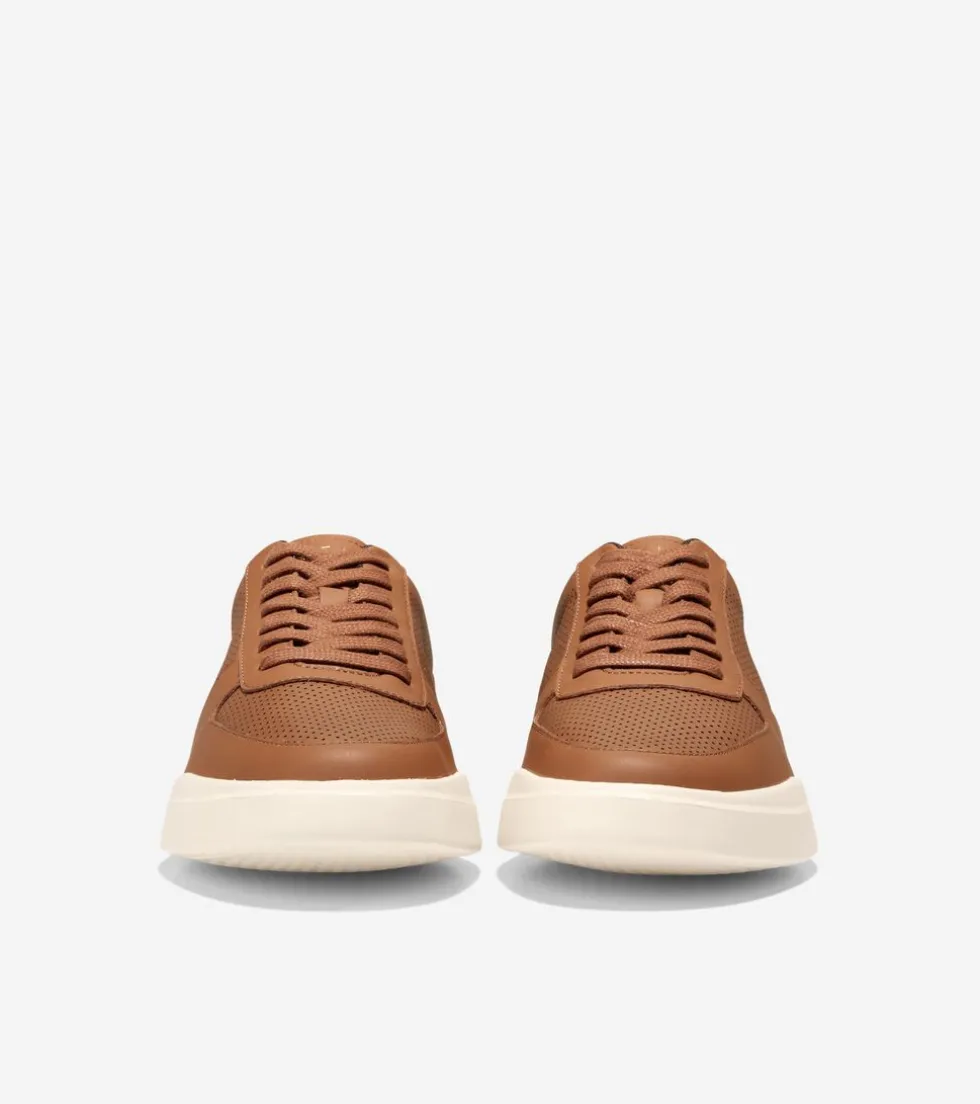 Cole Haan Extended Sizes & Widths|Sneakers*Men's Grand Crosscourt Modern Tennis Sneakers BritishTanPerforated-DarkBrown