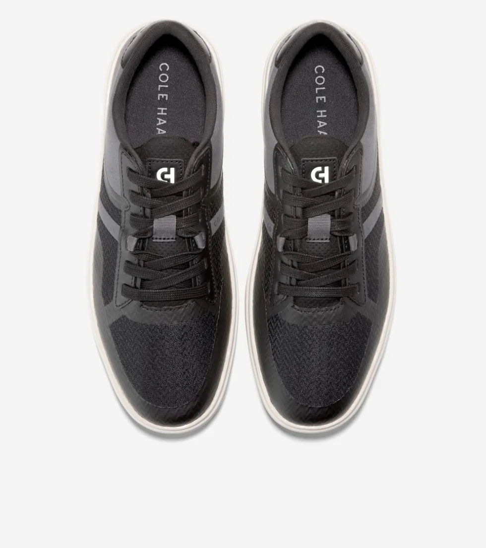 Cole Haan Sneakers*Men's Grand Crosscourt Winner Sneakers Black-GrayPinstripe-Ivory