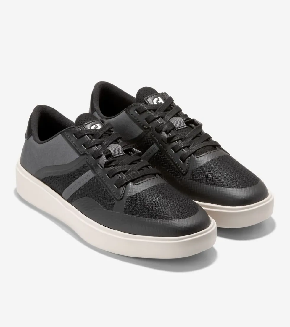 Cole Haan Sneakers*Men's Grand Crosscourt Winner Sneakers Black-GrayPinstripe-Ivory