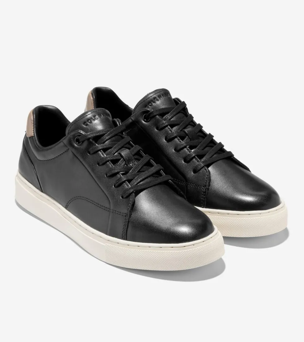 Cole Haan Sneakers*Men's Grand Kittery Court Sneakers Black-IrishCoffee-Ivory