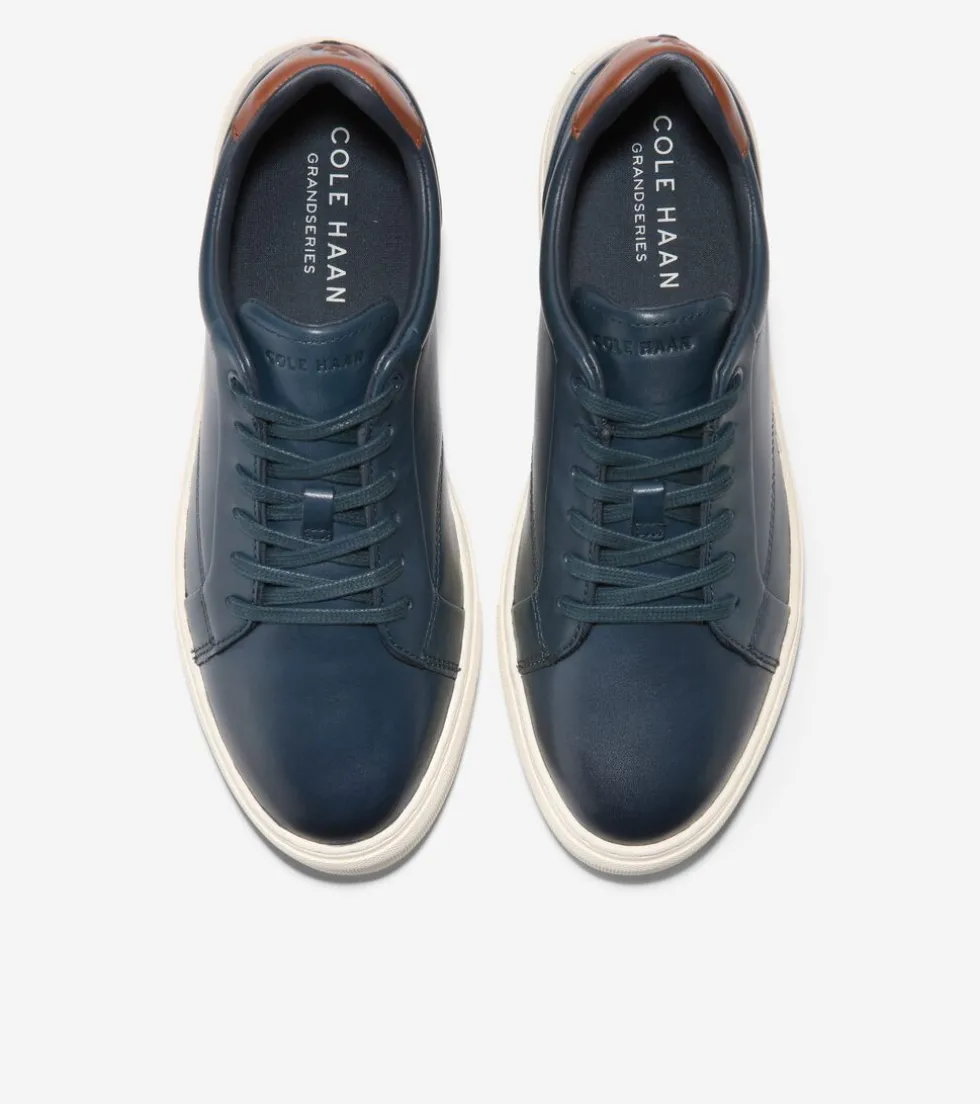Cole Haan Sneakers*Men's Grand Kittery Court Sneakers Blueberry-BritishTan-Ivory