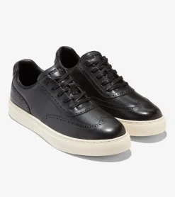 Cole Haan Sneakers*Men's Grand Kittery Wingtip Sneakers Black-Ivory