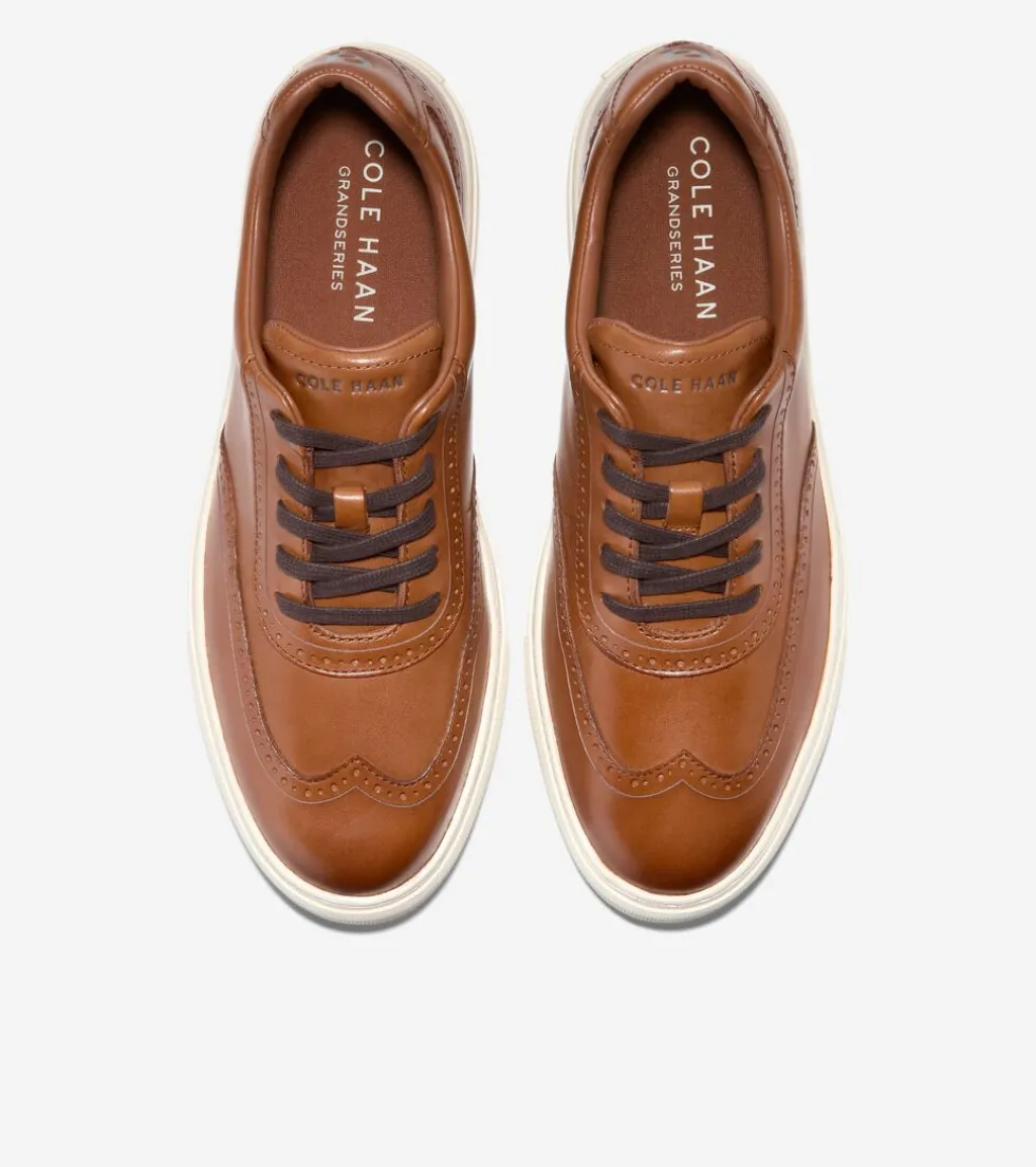 Cole Haan Sneakers*Men's Grand Kittery Wingtip Sneakers BritishTan-Ivory