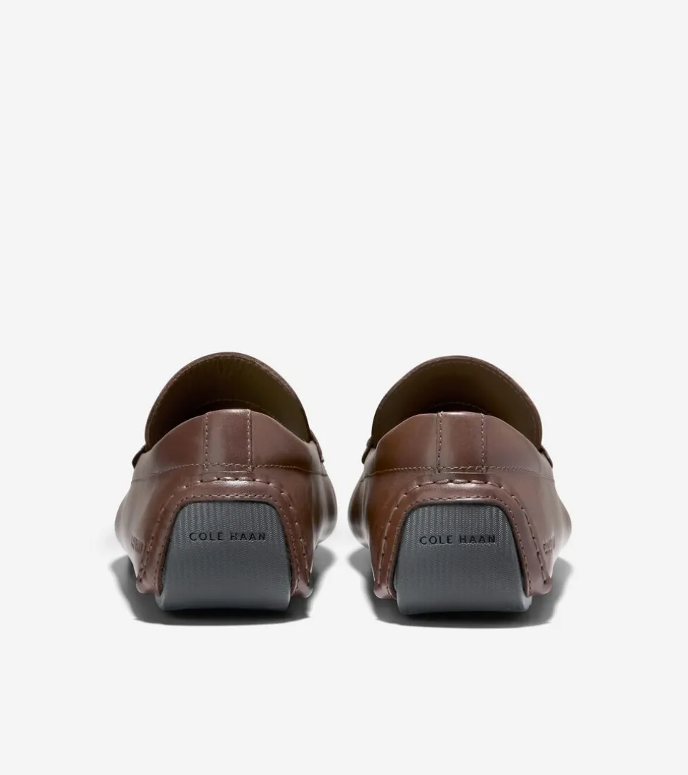Cole Haan Dress Shoes|Loafers & Drivers*Men's Grand Laser Bit Driving Loafers Lava-BlackWalnut