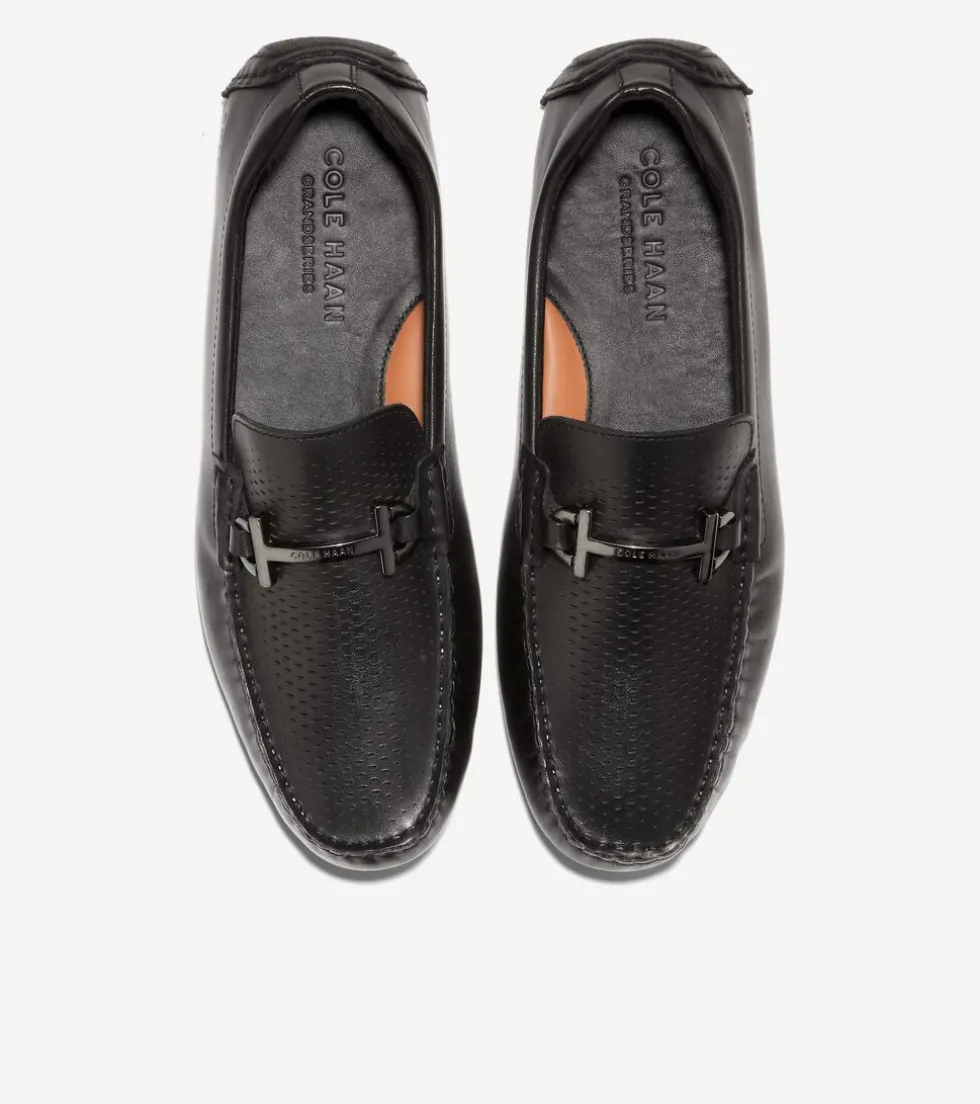 Cole Haan Loafers & Drivers*Men's Grand Laser Bit Driving Loafers Black