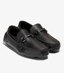 Cole Haan Loafers & Drivers*Men's Grand Laser Bit Driving Loafers Black