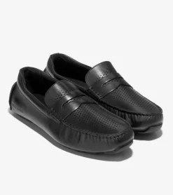 Cole Haan Extended Sizes & Widths|Dress Shoes*Men's Grand Laser Penny Driver Black