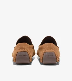 Cole Haan Loafers & Drivers*Men's Grand Laser Penny Drivers GoldenHoney-Madeira