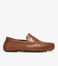 Cole Haan Extended Sizes & Widths|Dress Shoes*Men's Grand Laser Penny Driver BritishTan-Java